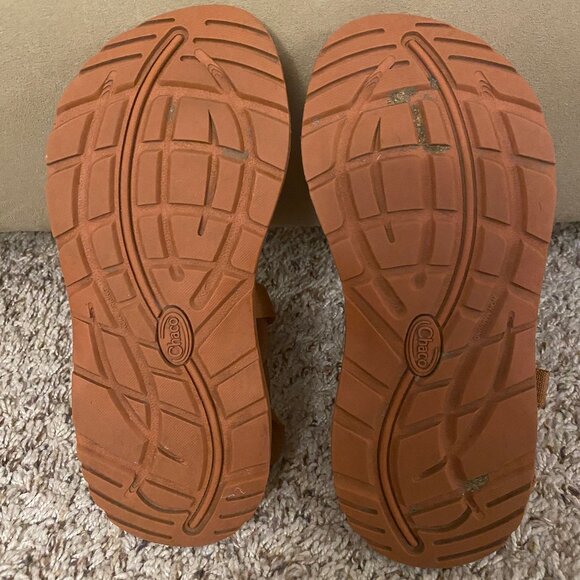 GUC Chaco Women Tan/ Brown Sandals Hiking Water Shoes Adjustable Straps Size 7 - Picture 6 of 6